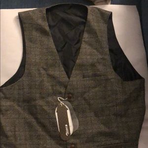 Brown tweed men’s vest
